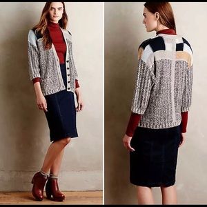 Sparrow Risa Marled Cardigan Sweater 3/4 Sleeves